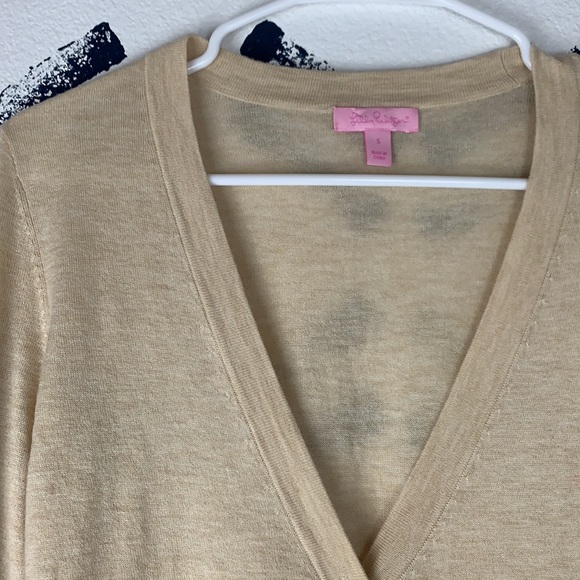 Lilly Pulitzer Oatmeal Melody Cardigan - Picture 4 of 5